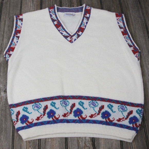 fortune knits Sweaters - Vintage Fortune Knits Sweater Vest Size L-XL?